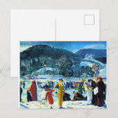 Liefde voor Winter, schilderkunst, Briefkaart (Voorkant / Achterkant)