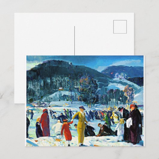 Liefde voor Winter, schilderkunst, Briefkaart (Voorkant / Achterkant)