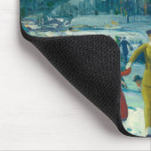 Liefde voor Winter Snowy Scene Muismat (Hoek)