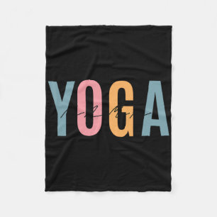 Liefde voor yoga. Een yogamoeder zijn  Fleece Deken