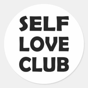 Liefde voor zelfzorg Empowerment van jezelf Ronde Sticker