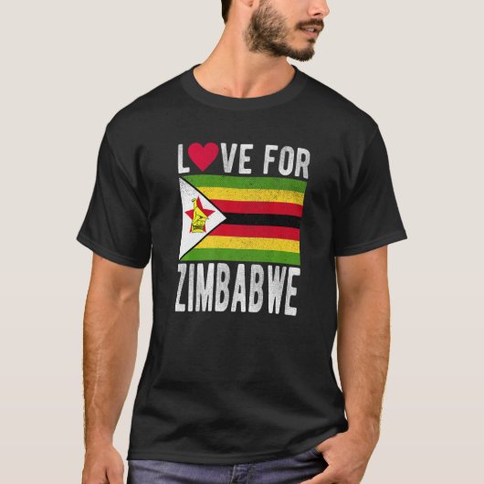 Liefde voor Zimbabwe T-shirt (Voorkant)
