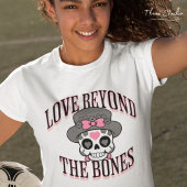 Liefde voorbij de Botten Valentijn Moderne Retro s T-shirt