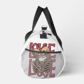 Liefde voorbij de tijd - Skeleton Embrace Art Plunjezak (Rechts)