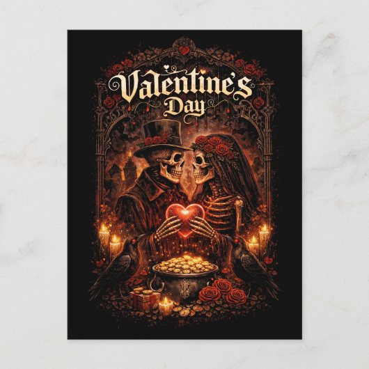 Liefde voorbij het graf briefkaart (Voorkant)