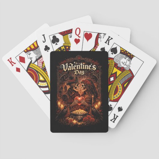Liefde voorbij het graf pokerkaarten (Achterkant)