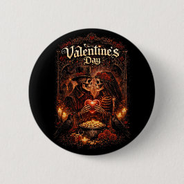 Liefde voorbij het graf ronde button 5,7 cm