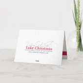 Liefde. Vrede. Chocolade. kerstkaart Feestdagen Kaart (Achterkant)