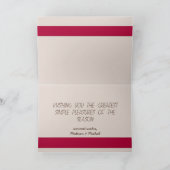 Liefde. Vrede. Chocolade. kerstkaart Feestdagen Kaart (Binnen)