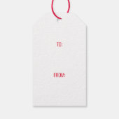 Liefde, Vrede en Joy Holiday Gift Labels Cadeaulabel (Achterkant)