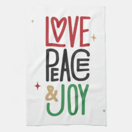 Liefde, Vrede en Joy Kitchen Towel Theedoek