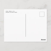 Liefde, vrede en vreugde briefkaart (Achterkant)