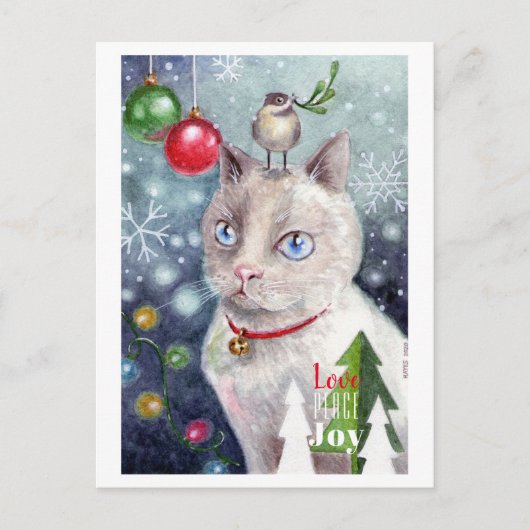 Liefde, vrede en vreugde briefkaart (Voorkant)