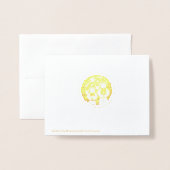 Liefde, Vrede en Vreugde Geboorte en herten Kerstm Folie Kaarten (Met envelop)