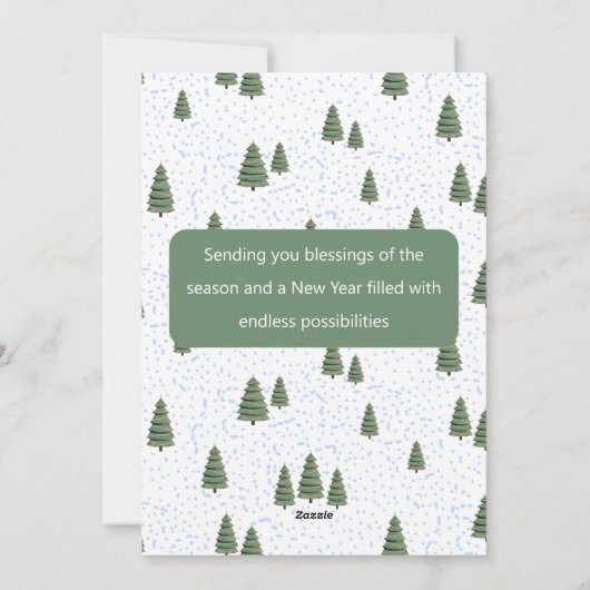 Liefde Vrede en Vreugde Kerstmis Feestdagenkaart (Achterkant)