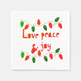 Liefde vrede en vreugde servet