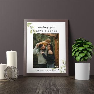Liefde & Vrede Familie Foto Poster en Print