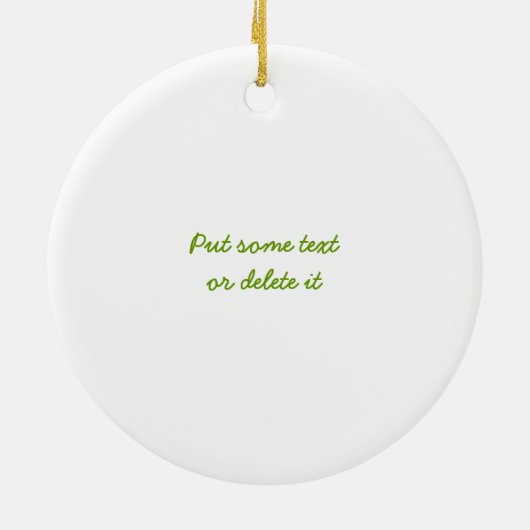 Liefde, Vrede, Groen aangepaste ornament (Achterkant)