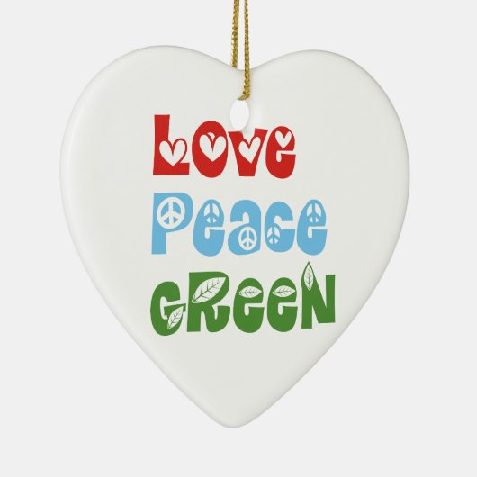 Liefde, Vrede, Groen aangepaste ornament (Rechts)