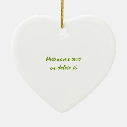 Liefde, Vrede, Groen aangepaste ornament (Achterkant)