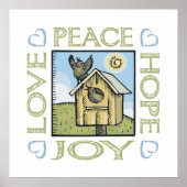 Liefde, Vrede, Hoop, Joy Poster (Voorkant)