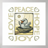 Liefde, Vrede, Hoop, Joy Poster (Voorkant)