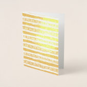 Liefde Vrede Inspirerend Strepen Folie Kaarten (Voorkant)