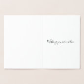 Liefde Vrede Inspirerend Strepen Folie Kaarten (Binnen)