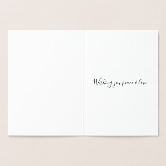 Liefde Vrede Inspirerend Strepen Folie Kaarten (Binnen)