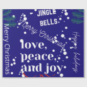 Liefde, Vrede, Joy Cadeaupapier (Vlak)