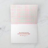 Liefde + Vrede Modern Minimal 5-foto Vakantie Feestdagen Kaart (Binnen)