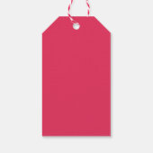 Liefde vrede sneeuwvlokken kleurrijke foto vakanti cadeaulabel (Achterkant)