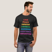 Liefde, vrede... t-shirt (Voorkant volledig)