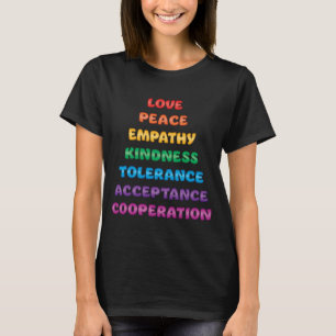 Liefde, vrede... t-shirt