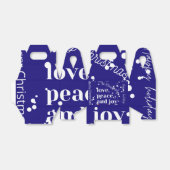 Liefde, vrede, vreugde, bedankdoosjes (Uitgevouwen)