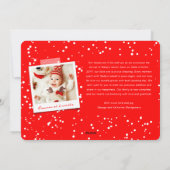 Liefde Vrede Vreugde Kleine Kusjes Baby's Eerste K Feestdagenkaart (Achterkant)