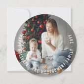 Liefde Vrede Vreugde Mustache Grappige Smiley Gezi Feestdagenkaart (Achterkant)