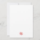 Liefde Vrede Vreugde Roze Poinsettia Kerstmis Kaart (Achterkant)