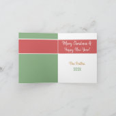 Liefde Vrede & Vreugde (voeg je foto toe) Kerstkaa Feestdagen Kaart (Binnen)