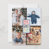 Liefde Vrede & Vreugde (voeg je foto's toe) Rustie Feestdagenkaart (Voorkant)