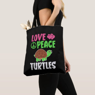 Liefde Vredesschildpadden Schattigee Zoo Dieren Sc Tote Bag