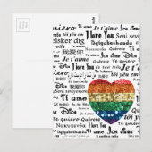 Liefde vreemde talen briefkaart (Voorkant / Achterkant)
