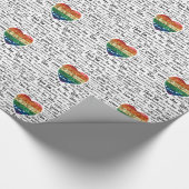 Liefde vreemde talen cadeaupapier (Hoek)