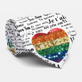 Liefde vreemde talen herkleding mannen stropdas (Opgerold)