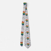 Liefde vreemde talen herkleding mannen stropdas (Achterkant)