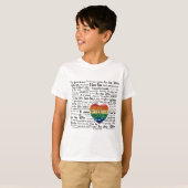 Liefde vreemde talen t-shirt (Voorkant volledig)