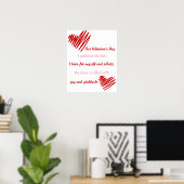 Liefde Vreugde En Dankbaarheid Poster (Thuiskantoor)