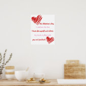 Liefde Vreugde En Dankbaarheid Poster (Keuken)