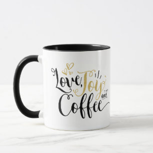 Liefde, vreugde en koffie   Koffieliefhebbers geni Mok