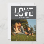 liefde, vreugde en vrede feestdagenkaart (Voorkant)